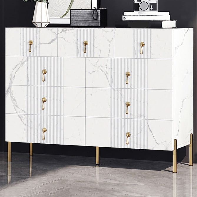 Modern Slate Storage Chest Vertical Dresser with Multi Drawers