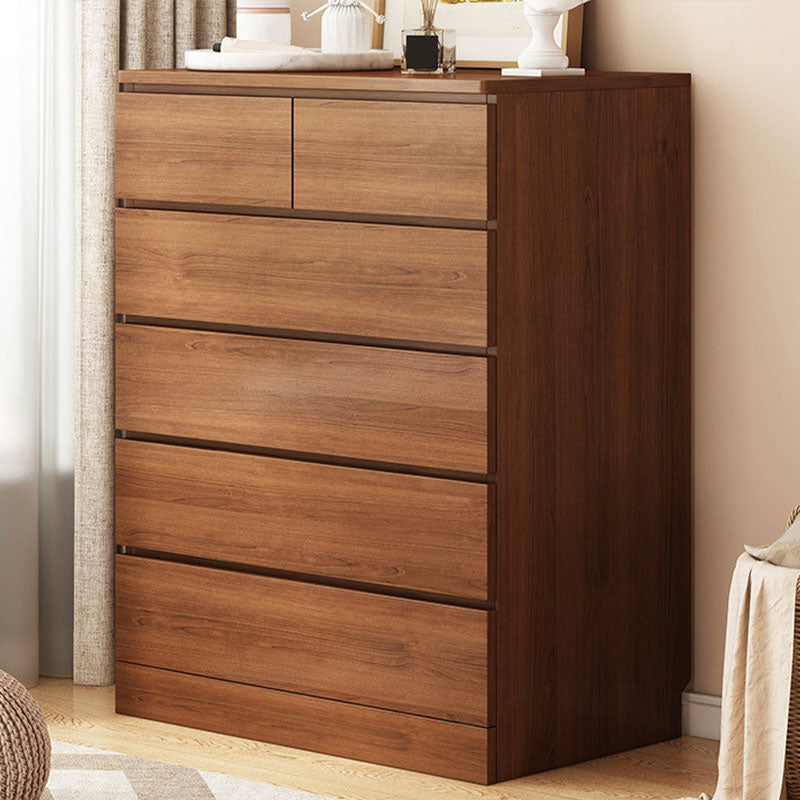 Modern Style Storage Chest Vertical Wooden Dresser with Drawers