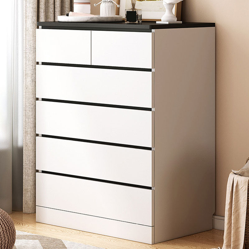 Modern Style Storage Chest Vertical Wooden Dresser with Drawers
