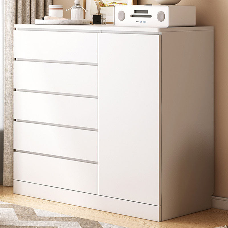 Modern Style Storage Chest Vertical Wooden Dresser with Drawers