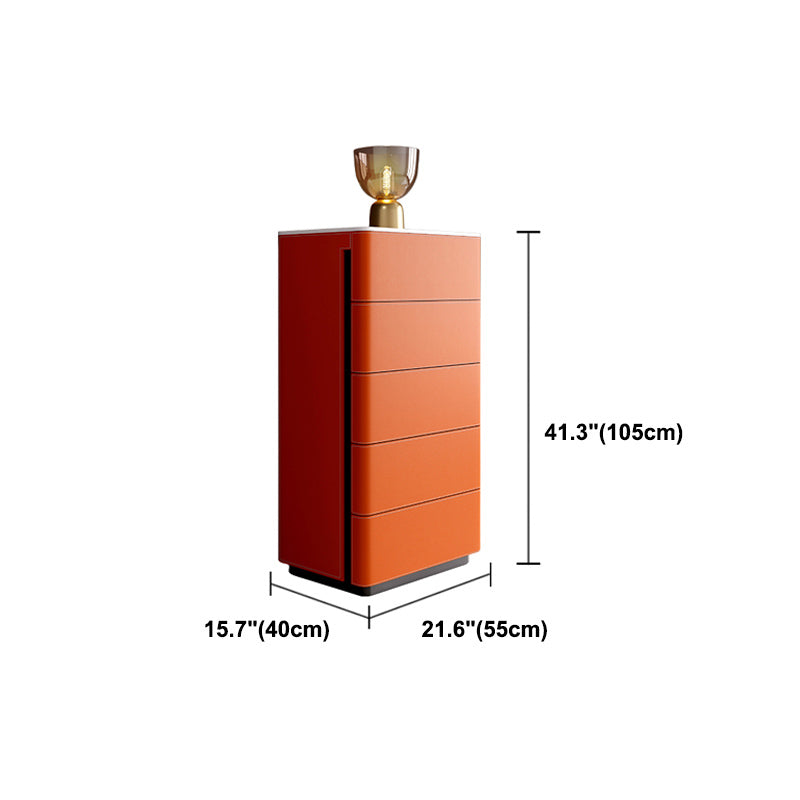 21.6" W Slate Chest Modern Style Vertical Dresser with Multi Drawers