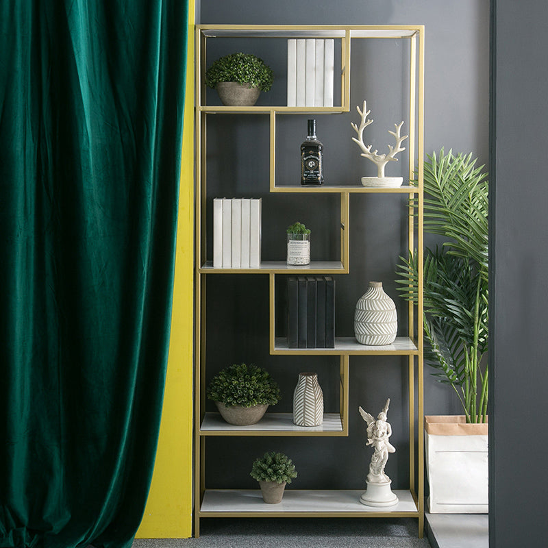 Etagere Modern Style Bookcase Metal Bookshelf for Home Office