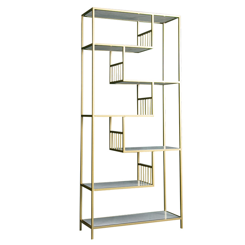 Etagere Modern Style Bookcase Metal Bookshelf for Home Office