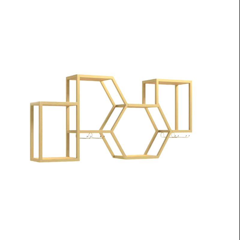 Modern Style Bookcase Wall Mounted Metal Bookshelf for Home Office