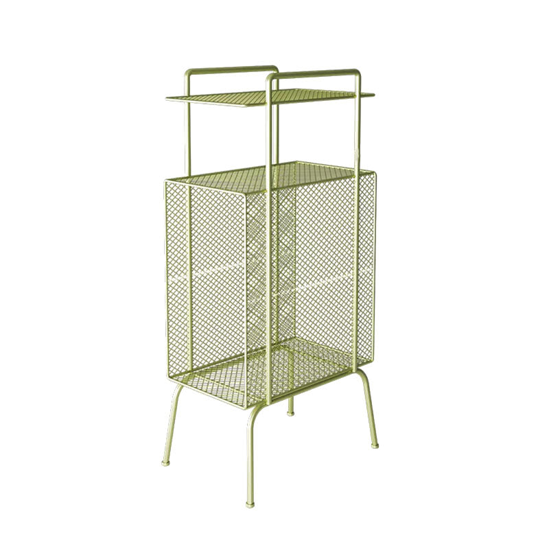 27.5"H Contemporary Style Bookcase Metal Open Back Bookshelf for Home