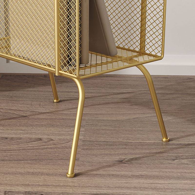 27.5"H Contemporary Style Bookcase Metal Open Back Bookshelf for Home