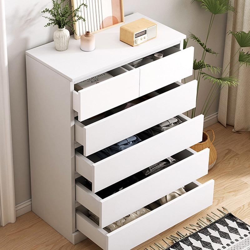 16" W Wooden Chest Modern Style Storage Chest Dresser with Drawers and Doors