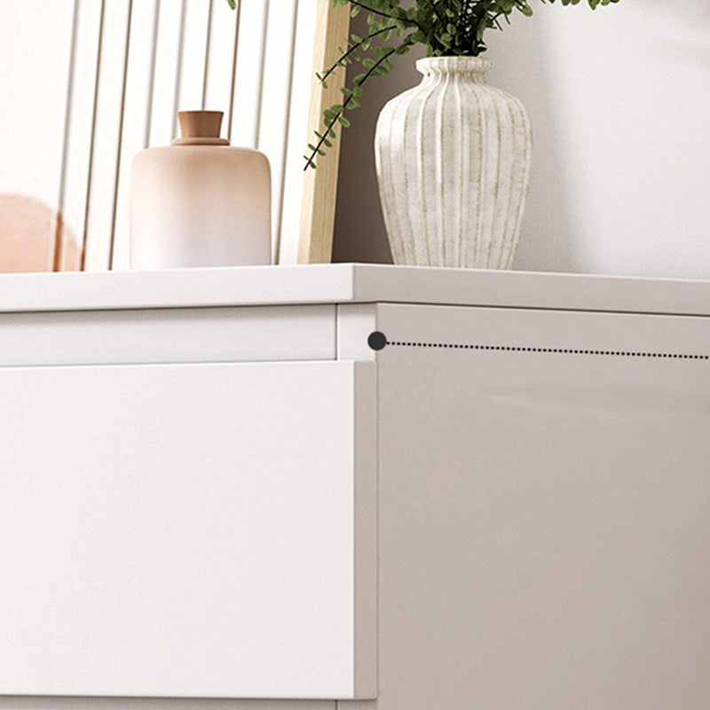 16" W Wooden Chest Modern Style Storage Chest Dresser with Drawers and Doors