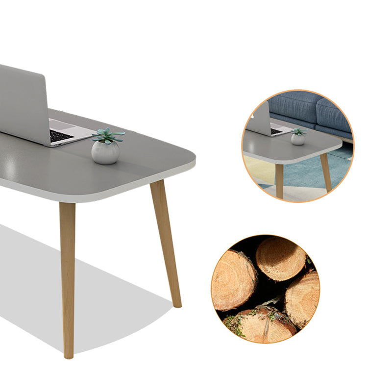 Modern 16.5"Tall 4 Legs Rectangular Wooden Table Top Coffee Table