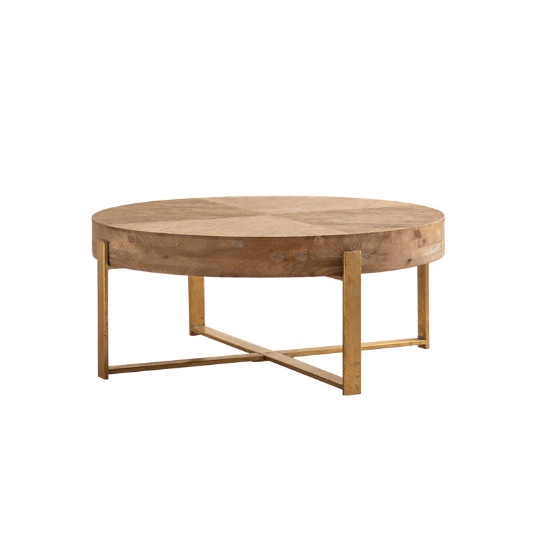 French Country Geometric Coffee or End Table Wood Coffee Table