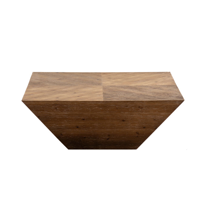French Country Geometric Coffee or End Table Wood Coffee Table
