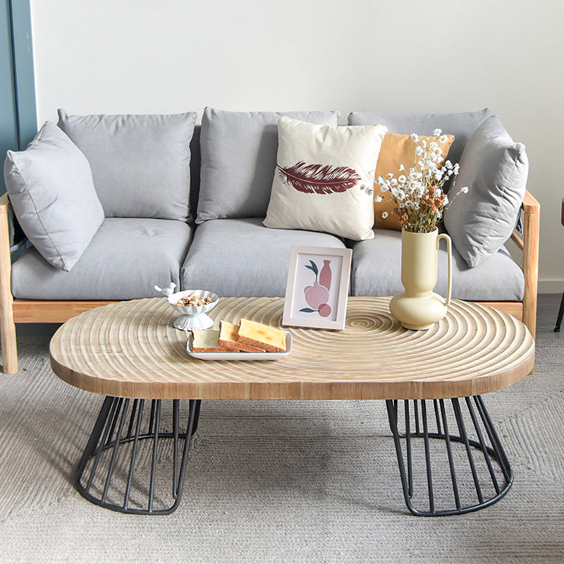 Scandinavian 1 Single Coffee Table Solid Wood Cocktail Table