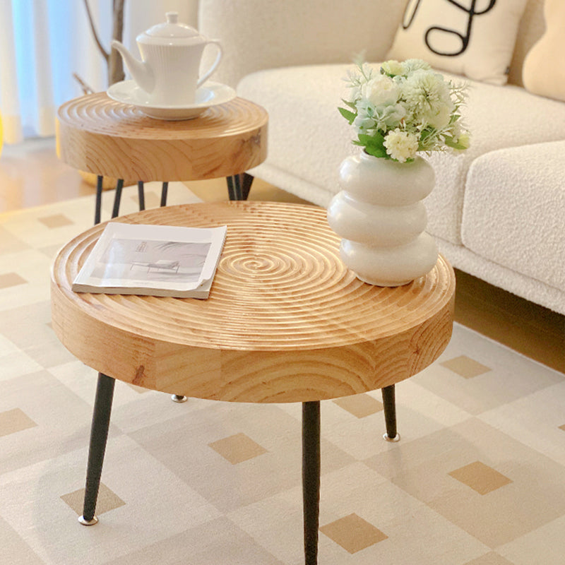 Scandinavian 1 Single Coffee Table Solid Wood Cocktail Table