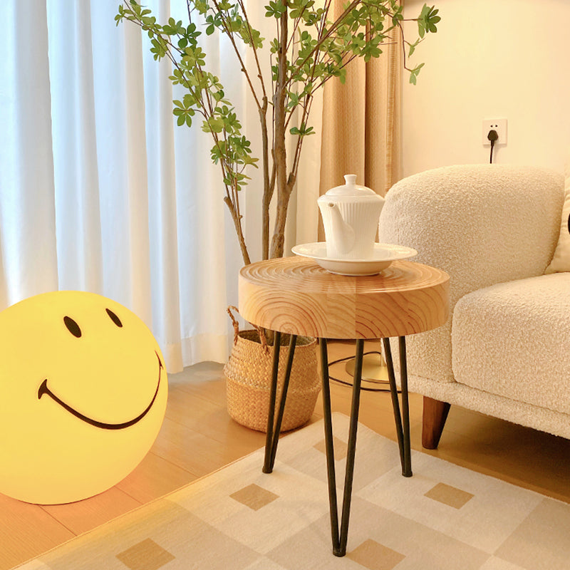 Scandinavian 1 Single Coffee Table Solid Wood Cocktail Table