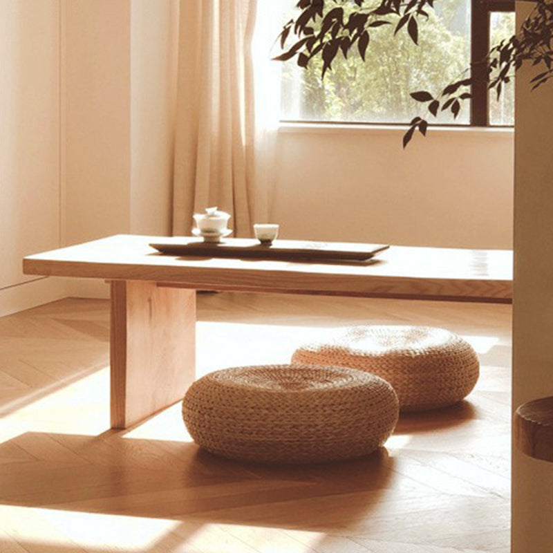 North European Sled Coffee Cocktail Table Wood Coffee or End Table