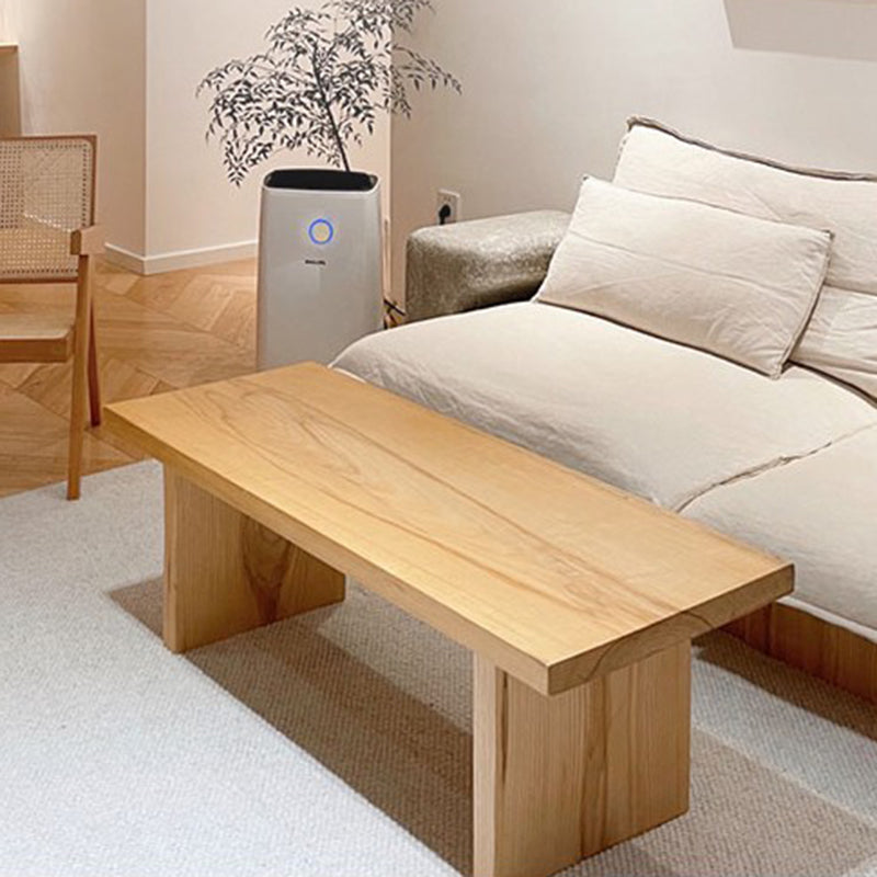 North European Sled Coffee Cocktail Table Wood Coffee or End Table