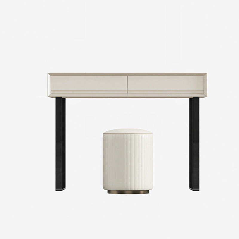 Modern Grey/Beige Vanity Tables Wood and Metal Vanity Makeup Table Set