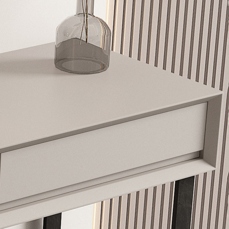 Modern Grey/Beige Vanity Tables Wood and Metal Vanity Makeup Table Set