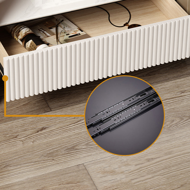 Wood Nightstand Or End Table, 20" Tall Bedside Cabinet with Legs and Drawer