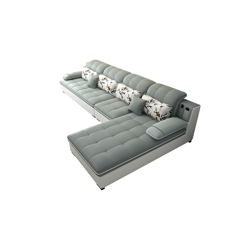 Pillow Top Arm L-Shape Right Hand Facing Sofa Furniture Sectionals