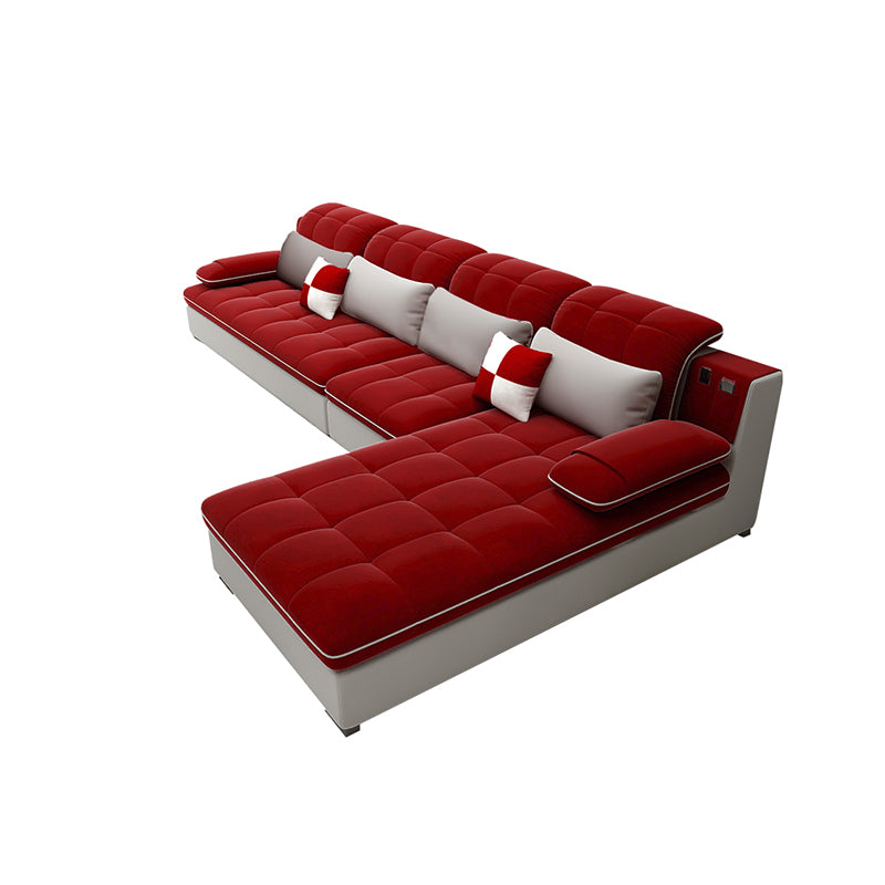 Pillow Top Arm L-Shape Right Hand Facing Sofa Furniture Sectionals