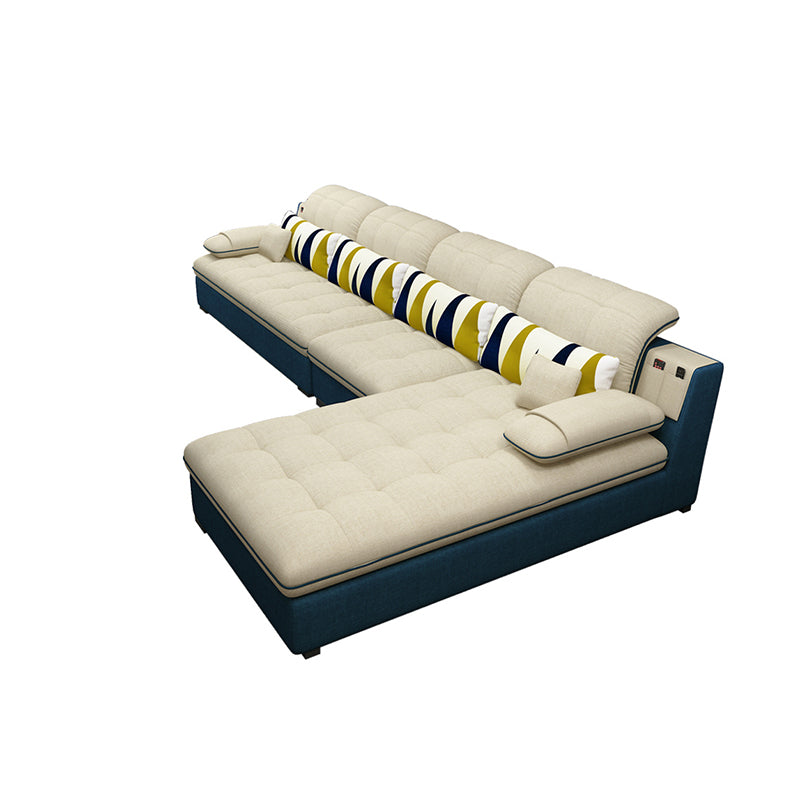 Pillow Top Arm L-Shape Right Hand Facing Sofa Furniture Sectionals