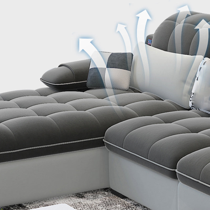 Pillow Top Arm L-Shape Right Hand Facing Sofa Furniture Sectionals