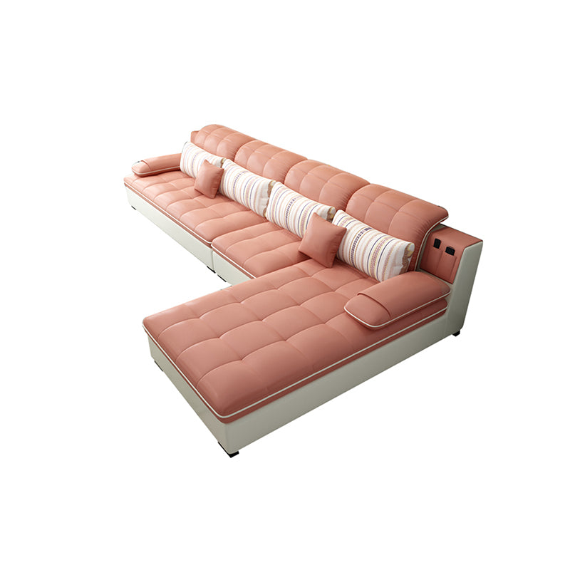 Pillow Top Arm L-Shape Right Hand Facing Sofa Furniture Sectionals