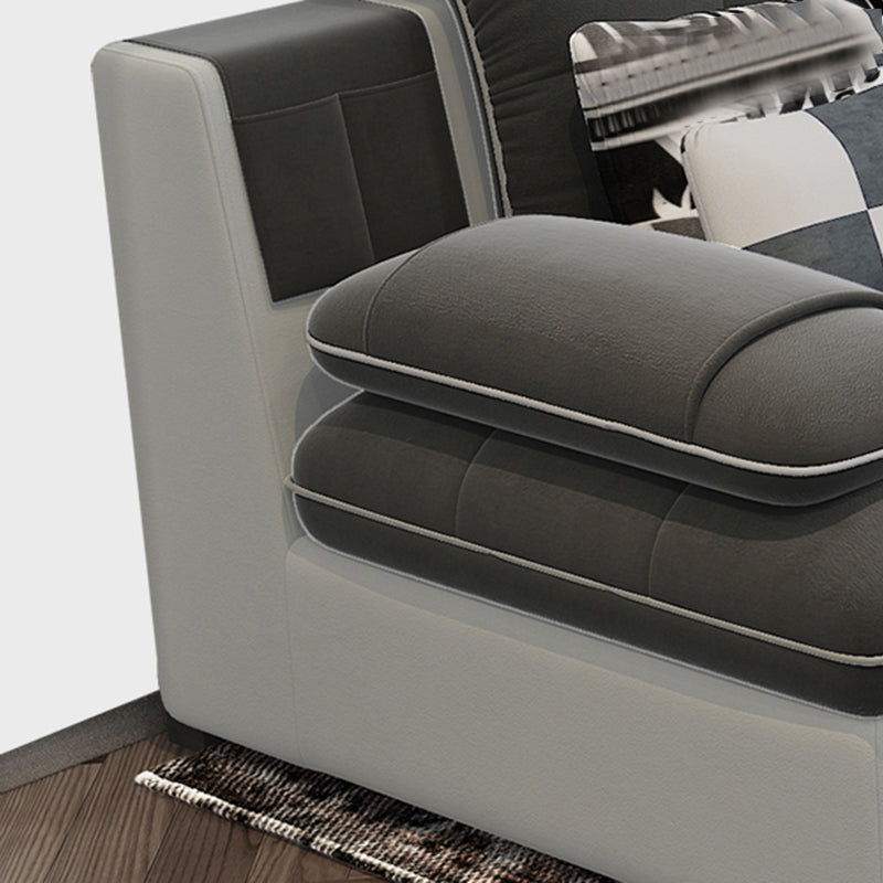 Pillow Top Arm L-Shape Right Hand Facing Sofa Furniture Sectionals