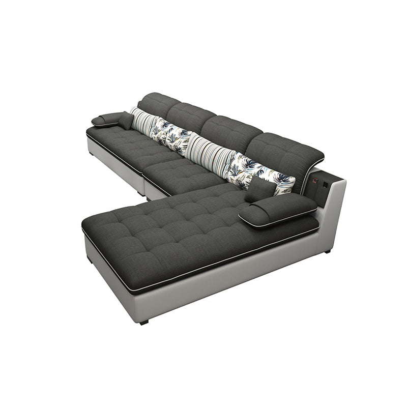Pillow Top Arm L-Shape Right Hand Facing Sofa Furniture Sectionals