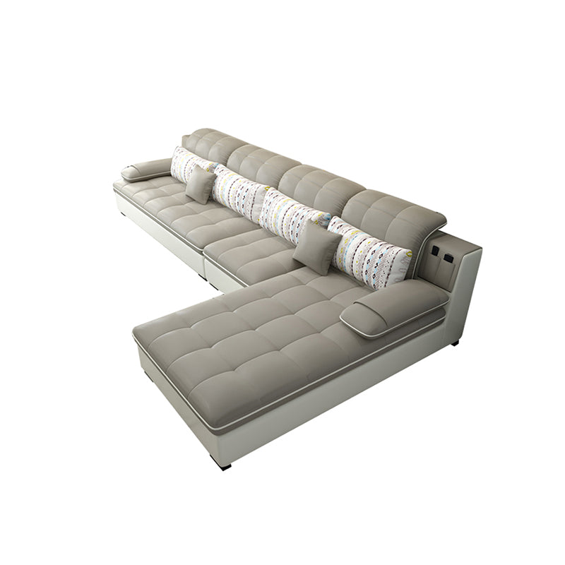 Pillow Top Arm L-Shape Right Hand Facing Sofa Furniture Sectionals