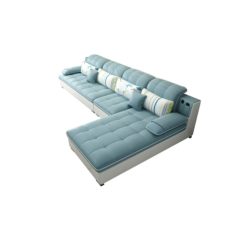 Pillow Top Arm L-Shape Right Hand Facing Sofa Furniture Sectionals