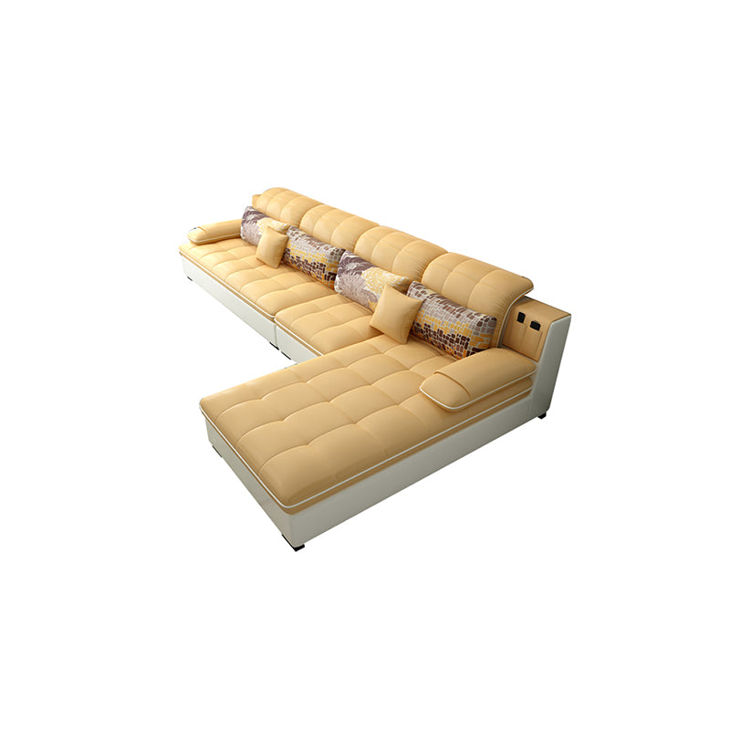 Pillow Top Arm L-Shape Right Hand Facing Sofa Furniture Sectionals