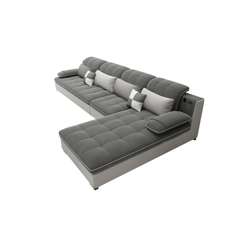 Pillow Top Arm L-Shape Right Hand Facing Sofa Furniture Sectionals