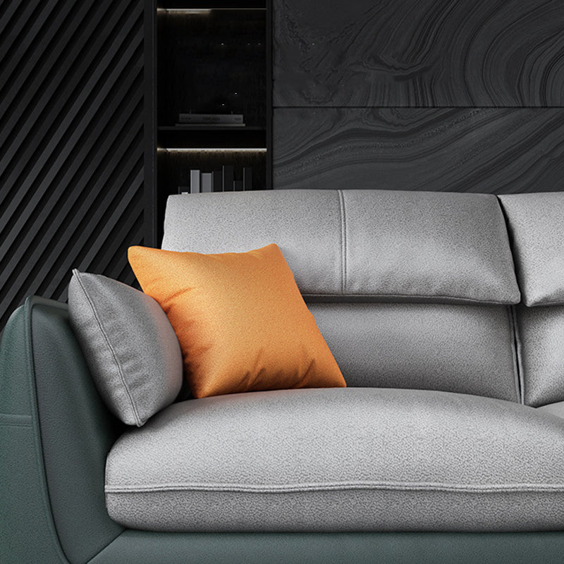Scandinavian Pillow Wop Arm Sectional with Storage for Living Room