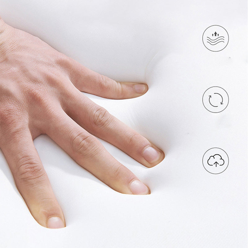 Leather White Sofa with Back Pillows candinavian Sofa for Living room