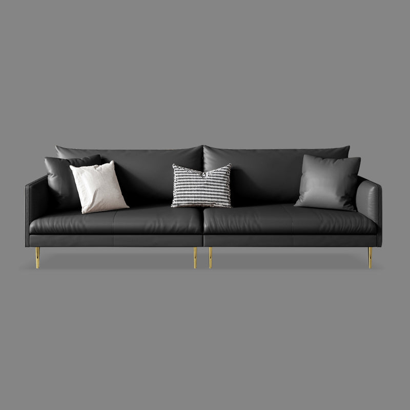 Stain Resistant Stationary 3-seater Square Arm Standard Cushions Sofa