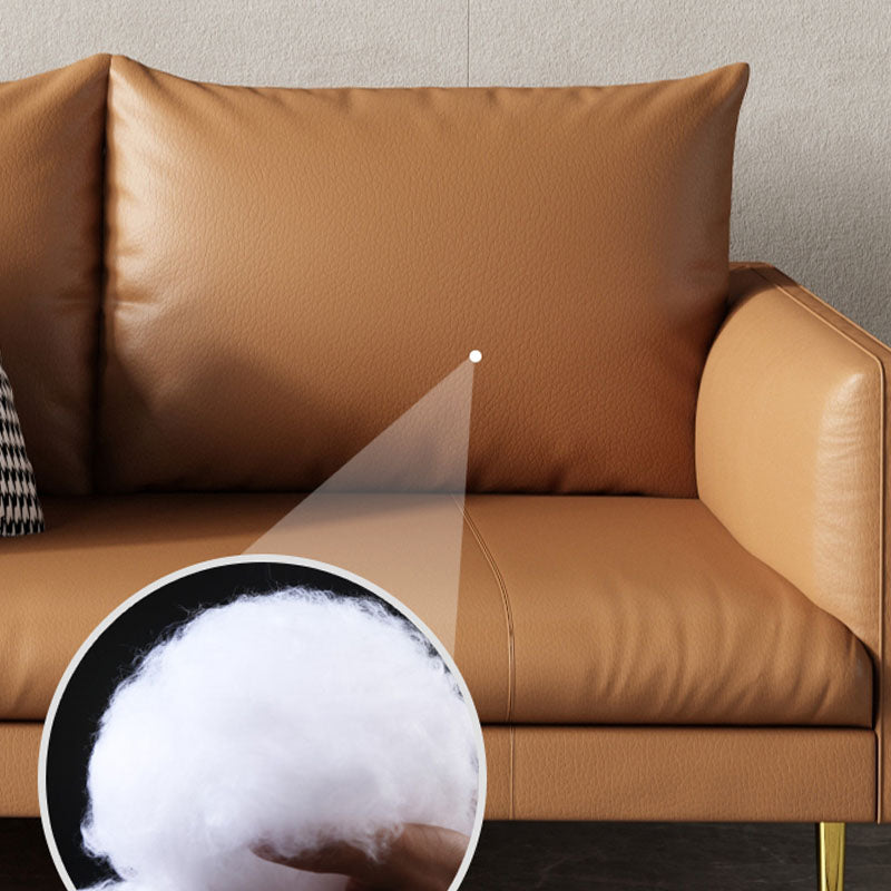 Stain Resistant Stationary 3-seater Square Arm Standard Cushions Sofa