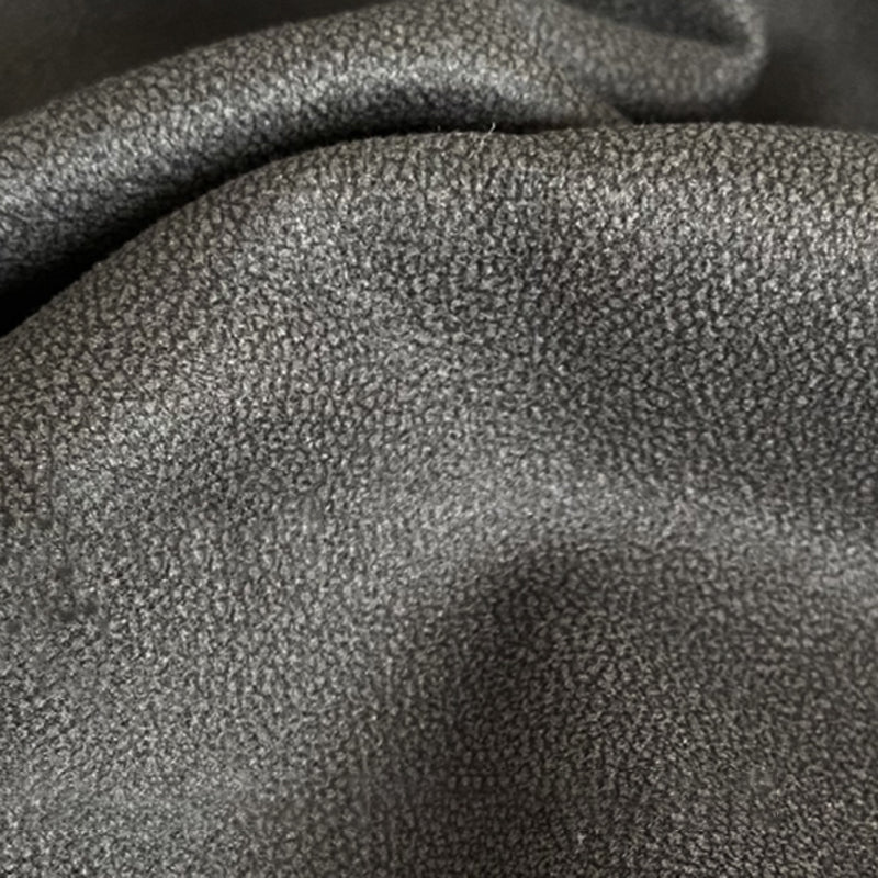 Stain Resistant Stationary Faux Leather Living Room Square Arm Standard Dark Gray Sofa