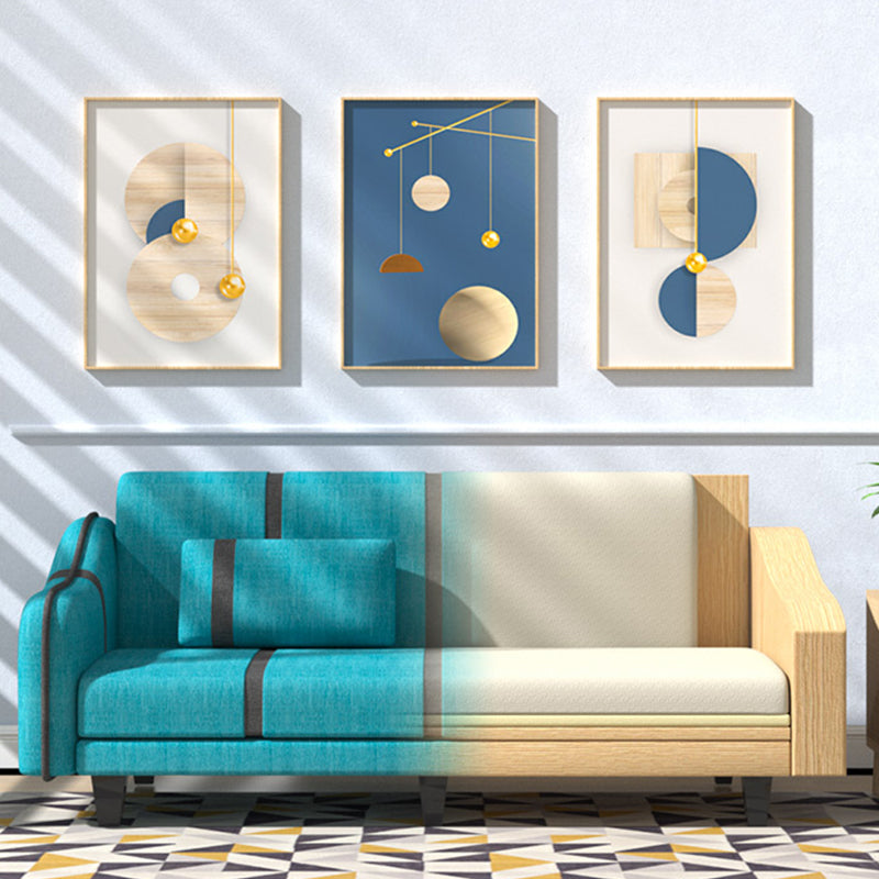 Contemporary Sleeper with 2 Pillows and Six Black Legs for Apartment