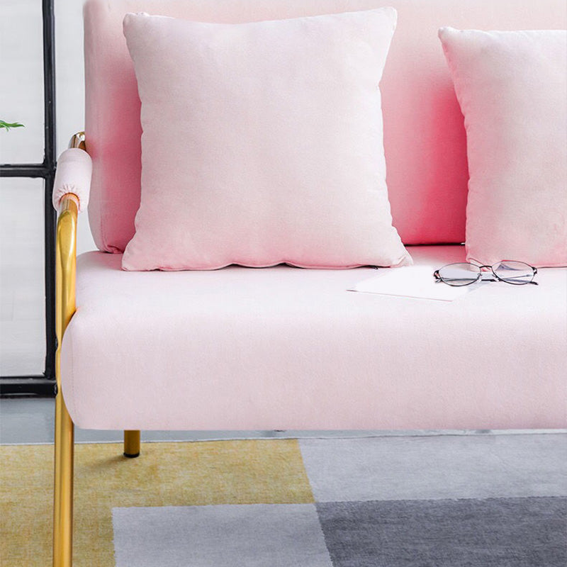 Contemporary Glam Sofa with 3 Pillows for Apartment 22.83" Wide