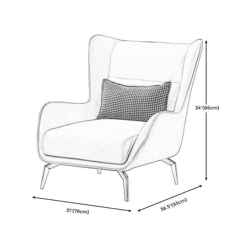 30.7" L x 36.6" W x 22" H Arms Included Chair for Living Room