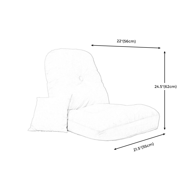 21.65" Wide x 22.04" Deep Cotton Blend Accent Room Chair with Tufted Back