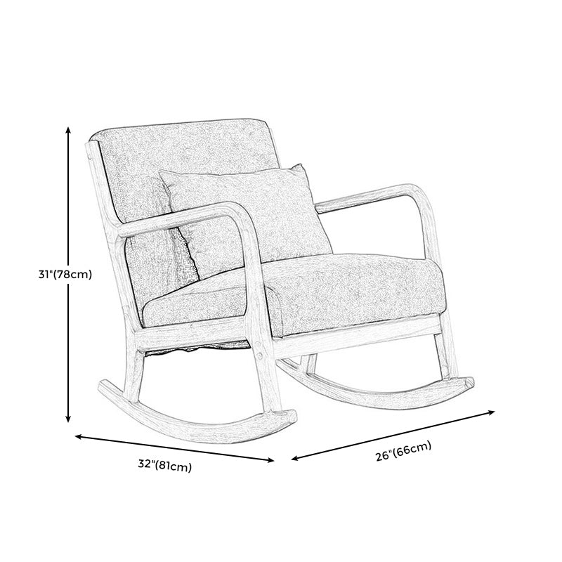 Linen 25.9" L x 31.8" W x 30" H Arms Included Chair for Living Room