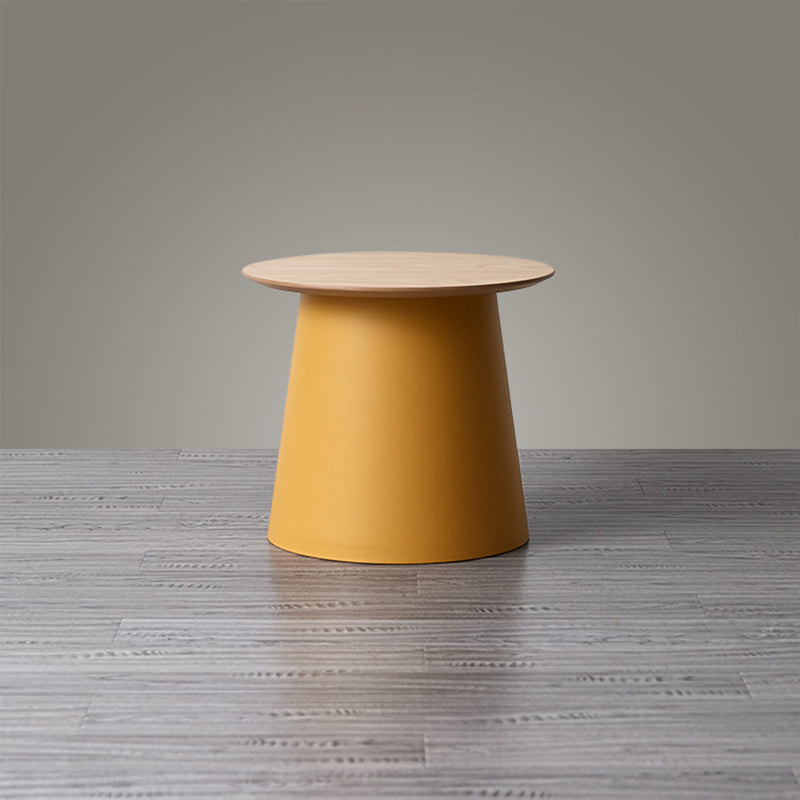 65/5000 Modern Style Wood/plastic Countertop Plastic Base Round Side Table