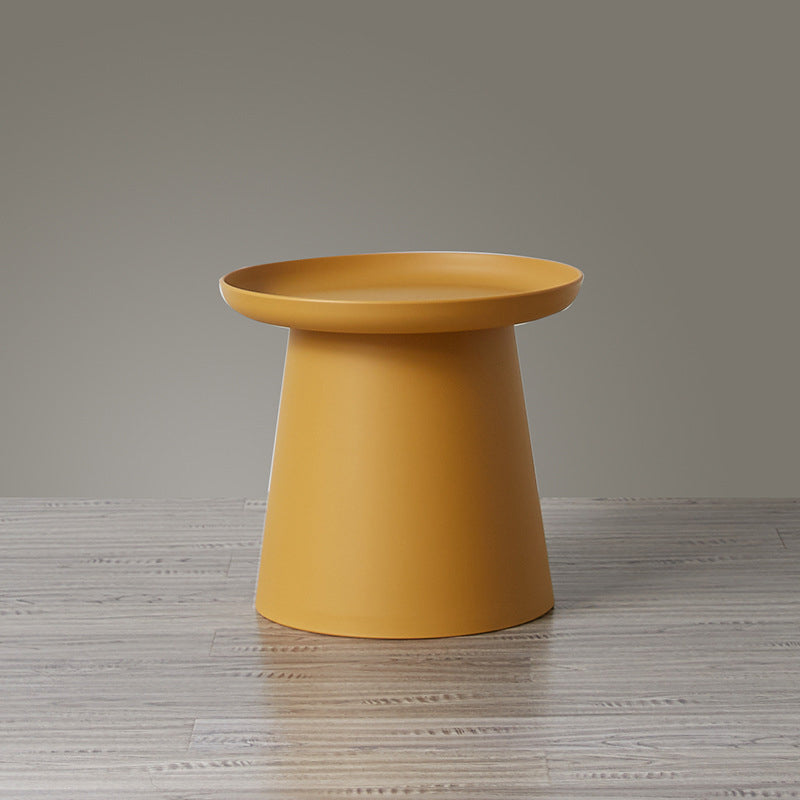 65/5000 Modern Style Wood/plastic Countertop Plastic Base Round Side Table