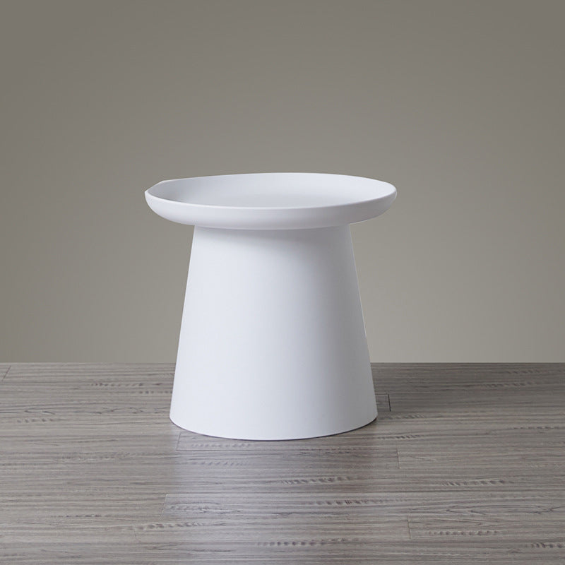 65/5000 Modern Style Wood/plastic Countertop Plastic Base Round Side Table