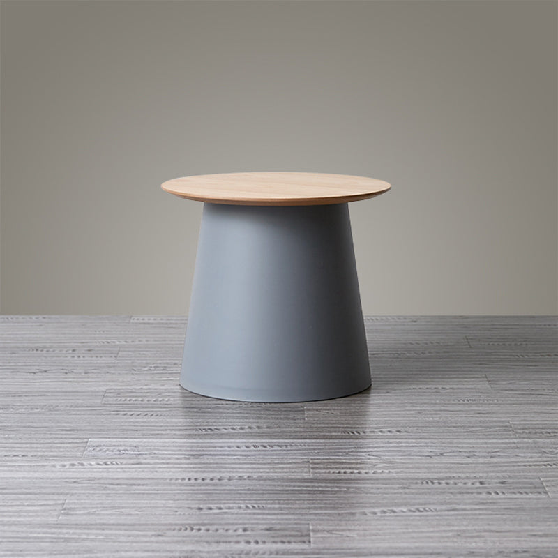 65/5000 Modern Style Wood/plastic Countertop Plastic Base Round Side Table