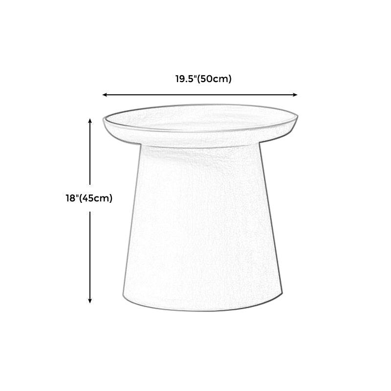 65/5000 Modern Style Wood/plastic Countertop Plastic Base Round Side Table