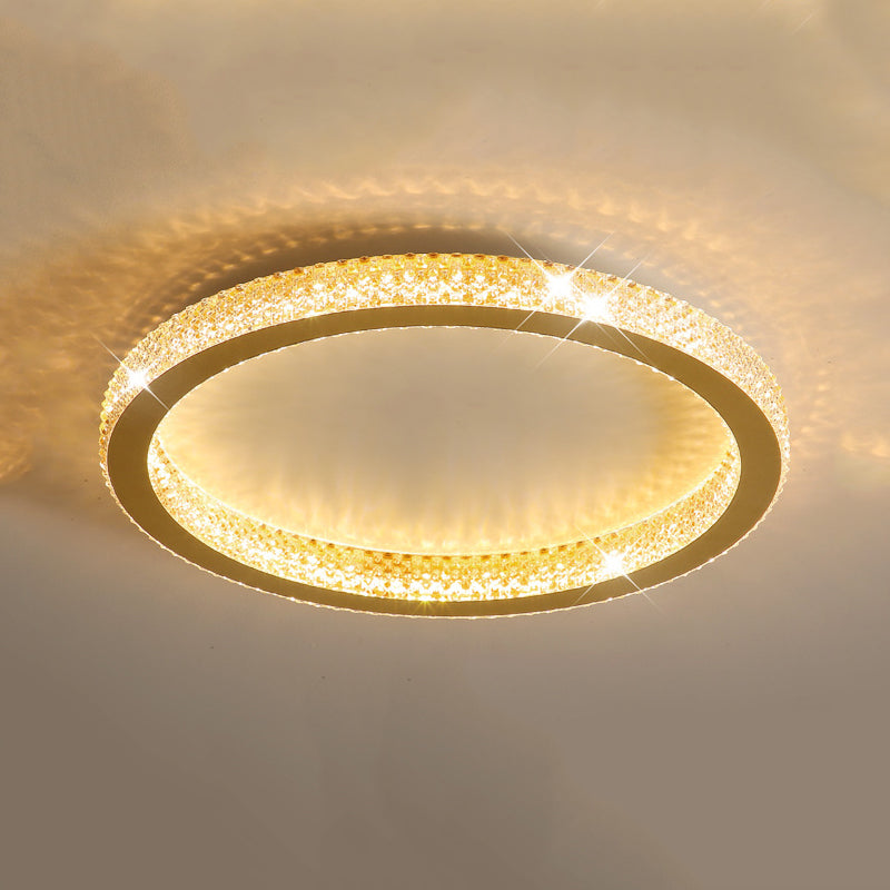 Modern LED Ceiling Light 1-Light Ceiling Mount Light with Acrylic Shade for Bedroom